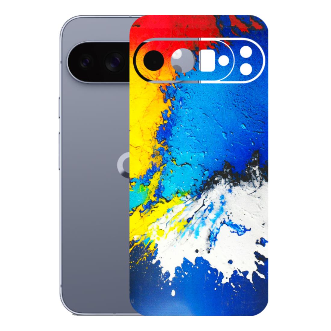 Google Pixel Phone Skins (All Models) - Acrylic Paint Spill - 3D Embossed Finish (L-229) Google Pixel 10 Pro XL