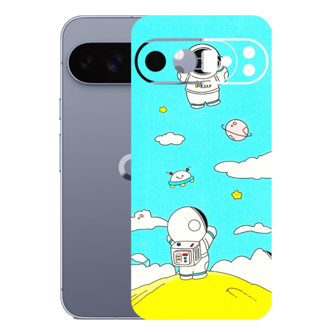 Google Pixel Phone Skins (All Models) - Blue Skies Astro Float - 3D Embossed Finish (L-230) Google Pixel 10 Pro XL