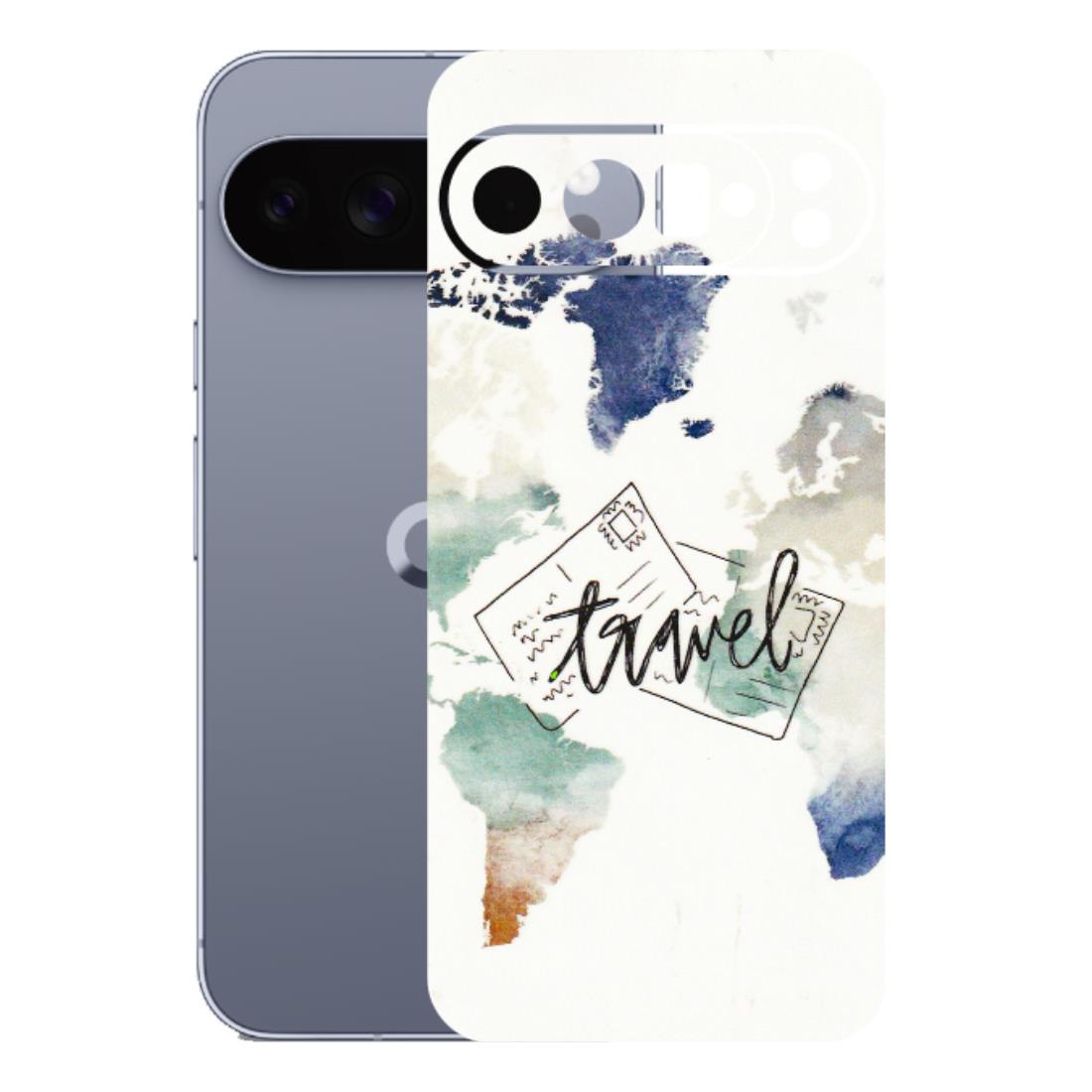 Google Pixel Phone Skins (All Models) - Travel The World - 3D Embossed Finish (L-232) Google Pixel 10 Pro XL