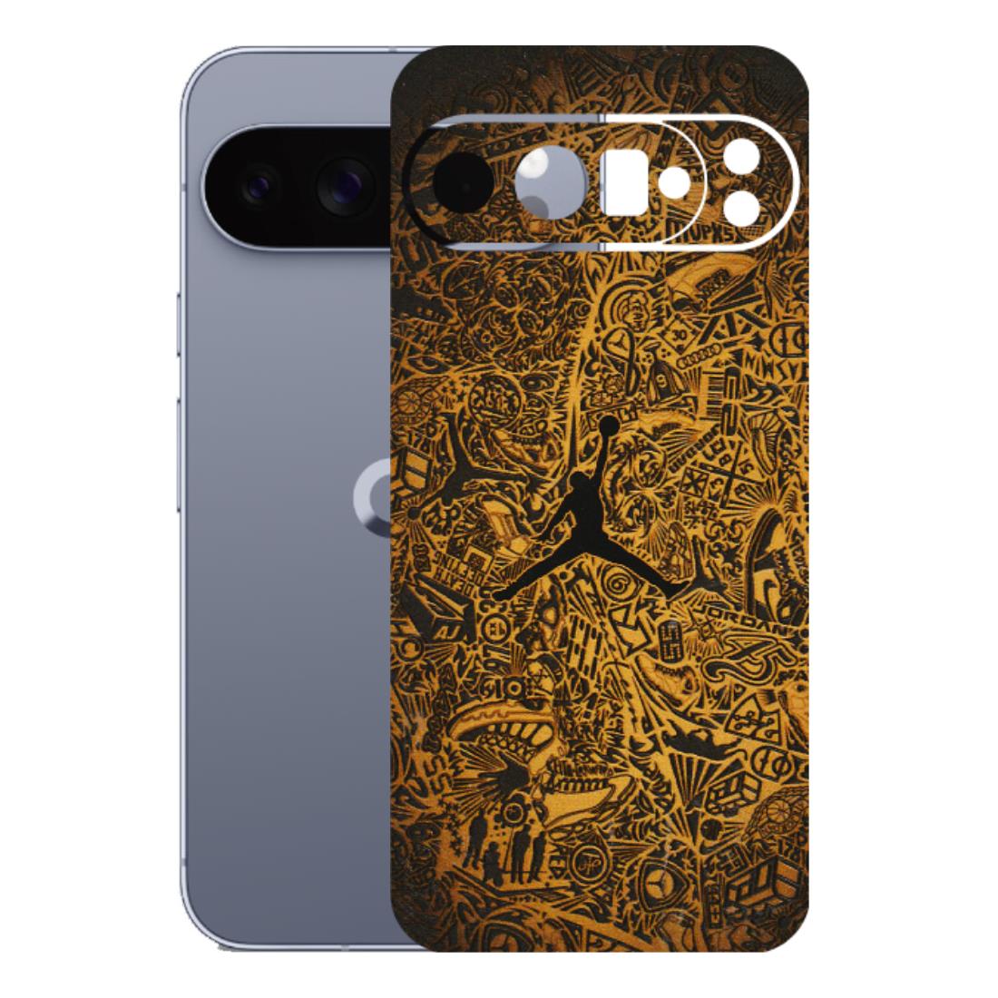 Google Pixel Phone Skins (All Models) - Premium Gold Basketball Player - 3D Embossed Finish (L-236) Google Pixel 10 Pro XL