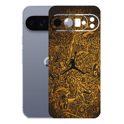 Google Pixel Phone Skins (All Models) - Premium Gold Basketball Player - 3D Embossed Finish (L-236) Google Pixel 10 Pro XL