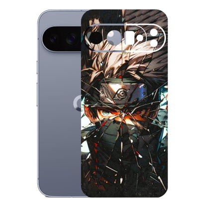 Google Pixel Phone Skins (All Models) - Kakashi Shattered Glass Effect - 3D Embossed Finish (L-237) Google Pixel 10 Pro XL