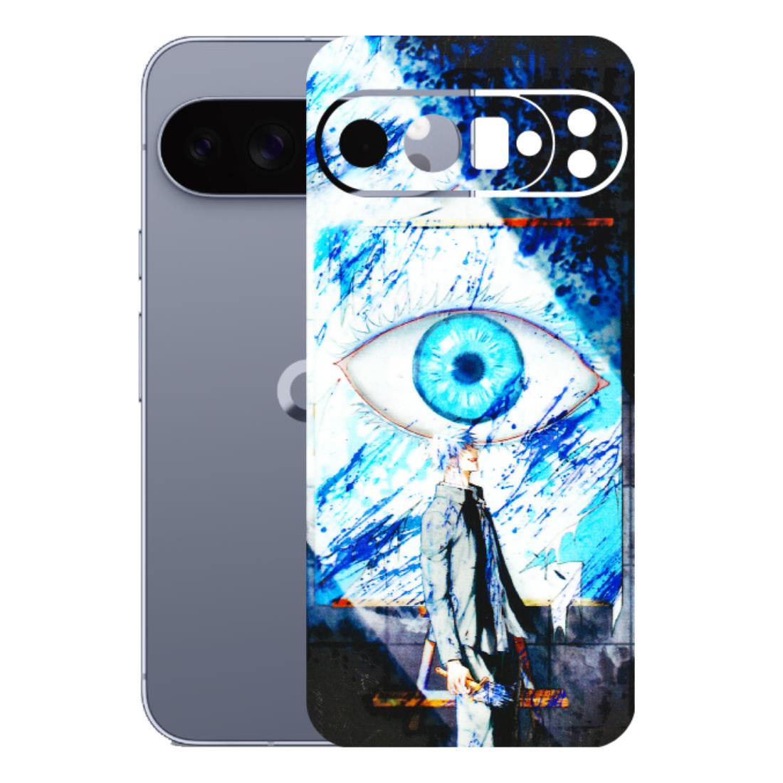 Google Pixel Phone Skins (All Models) - Gojo Satoru evil eye - 3D Embossed Finish (L-239) Google Pixel 10 Pro XL