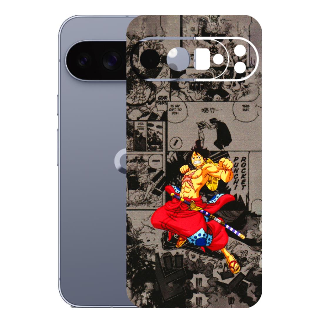Google Pixel Phone Skins (All Models) - One Piece Rocket Punch Manga - 3D Embossed Finish (L-25) Google Pixel 10 Pro XL