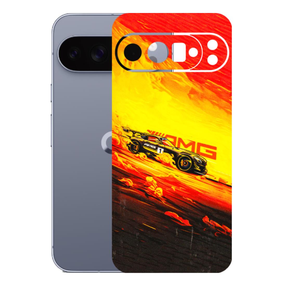 Google Pixel Phone Skins (All Models) - AMG Car Speed Cover - 3D Embossed Finish (L-256) Google Pixel 10 Pro XL