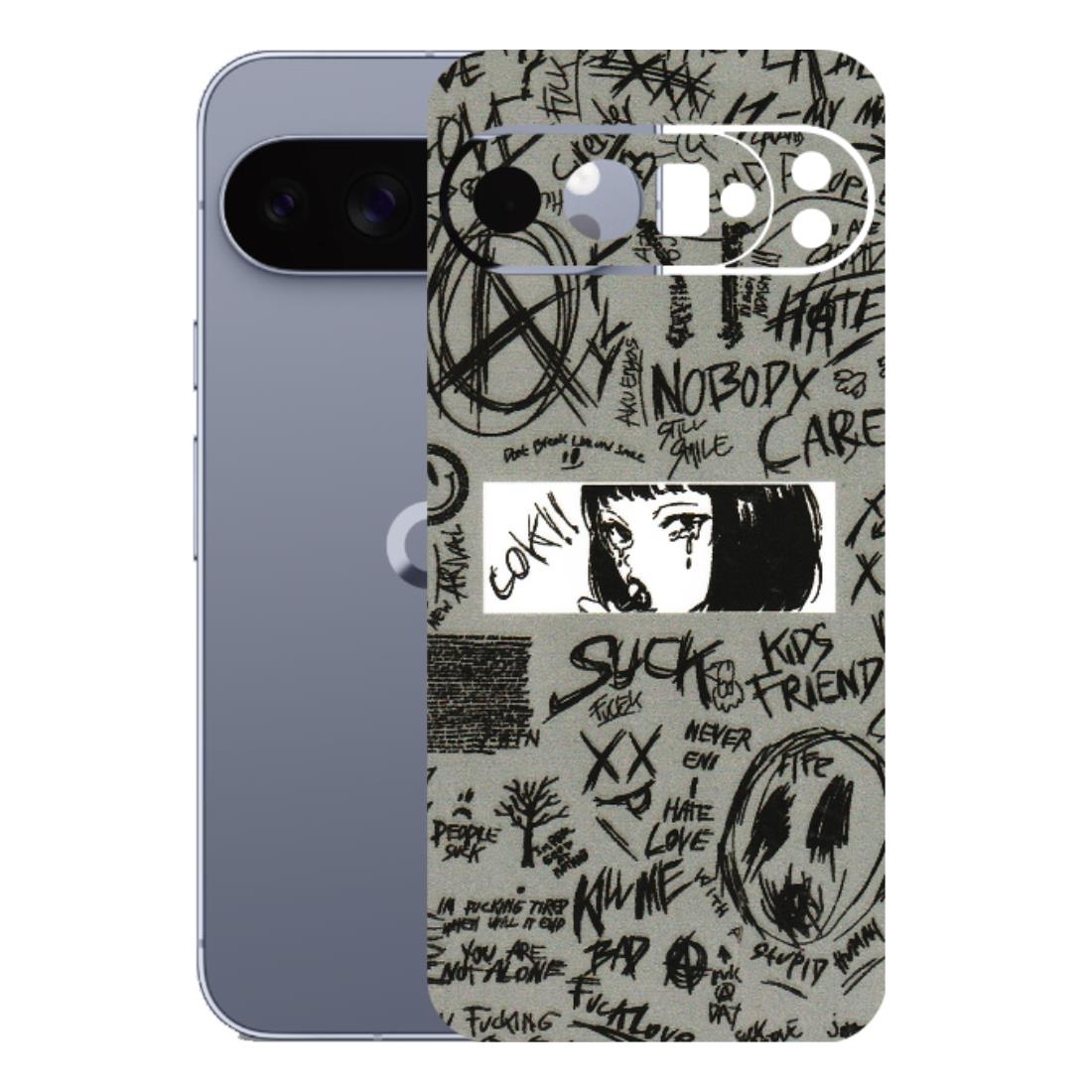 Google Pixel Phone Skins (All Models) - Never Have Love Anime - 3D Embossed Finish (L-260) Google Pixel 10 Pro XL
