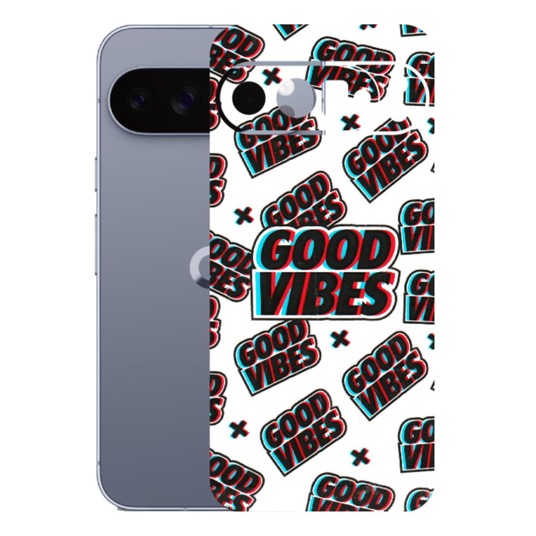 Google Pixel Phone Skins (All Models) - Good Vibes - 3D Embossed Finish (L-282) Google Pixel 10 Pro XL