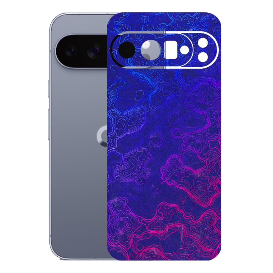 Google Pixel Phone Skins (All Models) - Purple Ripples Swirl - 3D Embossed Finish (L-314) Google Pixel 10 Pro XL