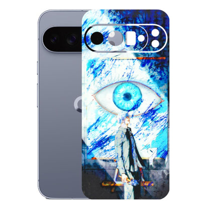 Google Pixel Phone Skins (All Models) - Anime Sea Blue Eye - 3D Embossed Finish (L-318) Google Pixel 10 Pro XL