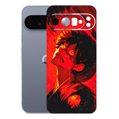 Google Pixel Phone Skins (All Models) - D.Luffy Power Up One Piece Anime - 3D Embossed Finish (L-326) Google Pixel 10 Pro XL