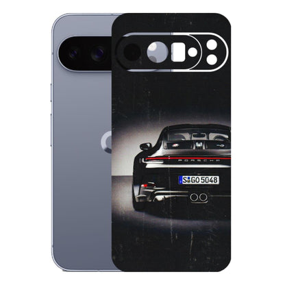 Google Pixel Phone Skins (All Models) - New Black Porsche GT3 - 3D Embossed Finish (L-327) Google Pixel 10 Pro XL