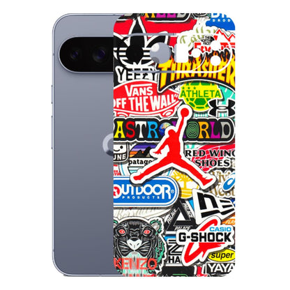 Google Pixel Phone Skins (All Models) - Multi Brands Sticker Graffiti - 3D Embossed Finish (L-37) Google Pixel 10 Pro XL