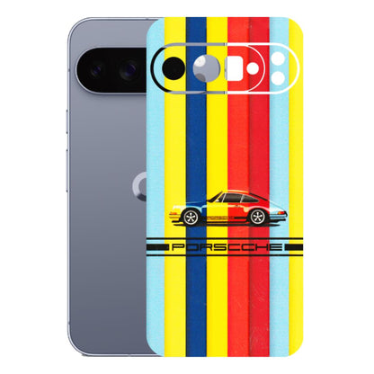 Google Pixel Phone Skins (All Models) - Multicolour Porche - 3D Embossed Finish (L-39) Google Pixel 10 Pro XL