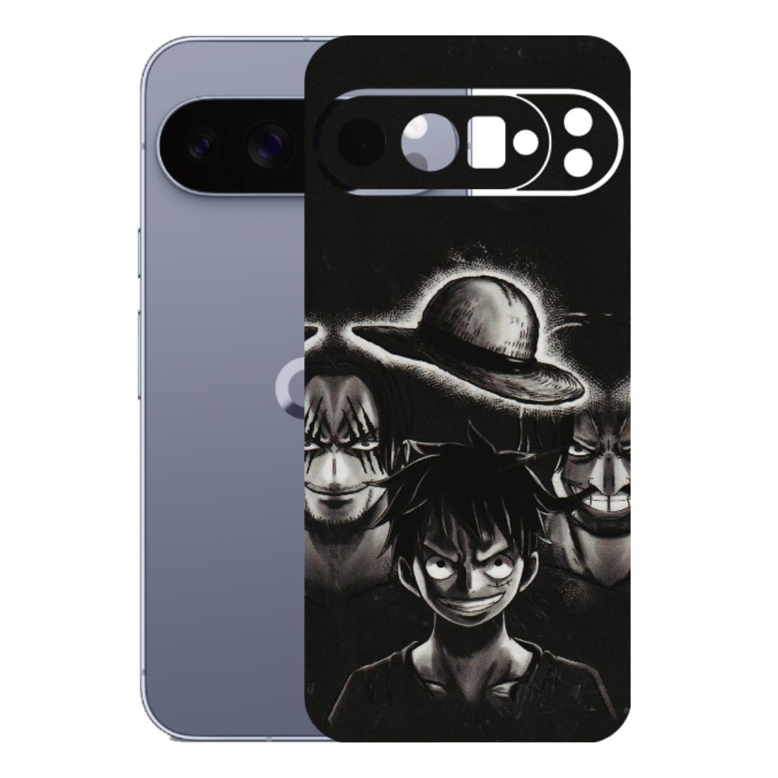 Google Pixel Phone Skins (All Models) - Black Luffy Hat - 3D Embossed Finish (L-57) Google Pixel 10 Pro XL