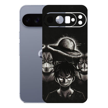 Google Pixel Phone Skins (All Models) - Black Luffy Hat - 3D Embossed Finish (L-57) Google Pixel 10 Pro XL