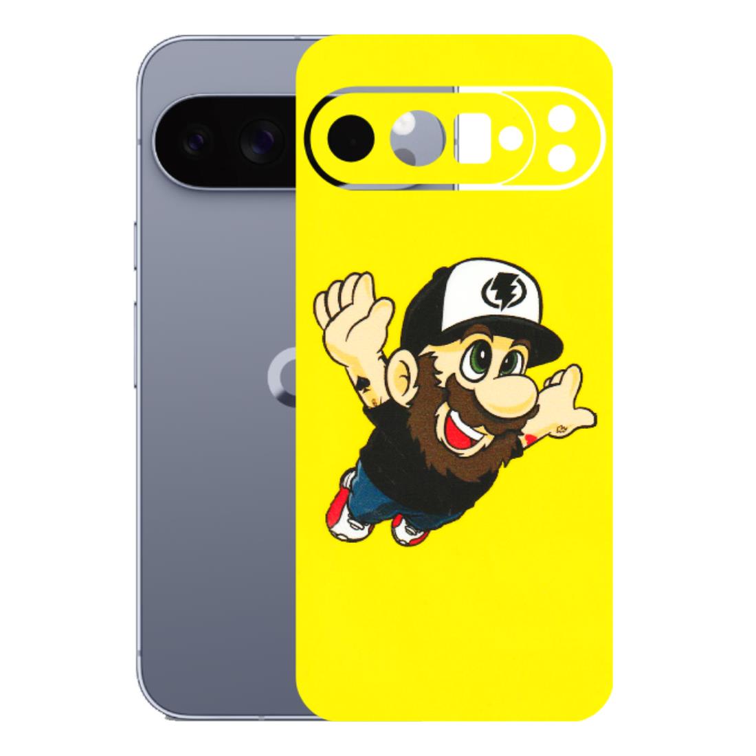 Google Pixel Phone Skins (All Models) - Flying Beardo - 3D Embossed Finish (L-60) Google Pixel 10 Pro XL
