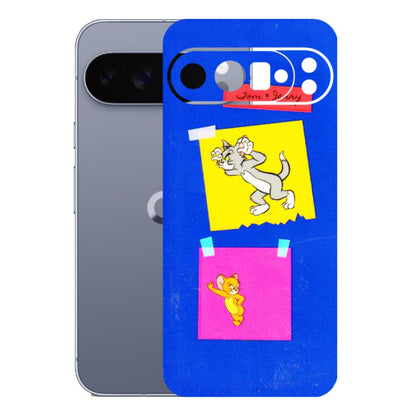 Google Pixel Phone Skins (All Models) - Tom N Jerry Sticky Notes - 3D Embossed Finish (L-88) Google Pixel 10 Pro XL
