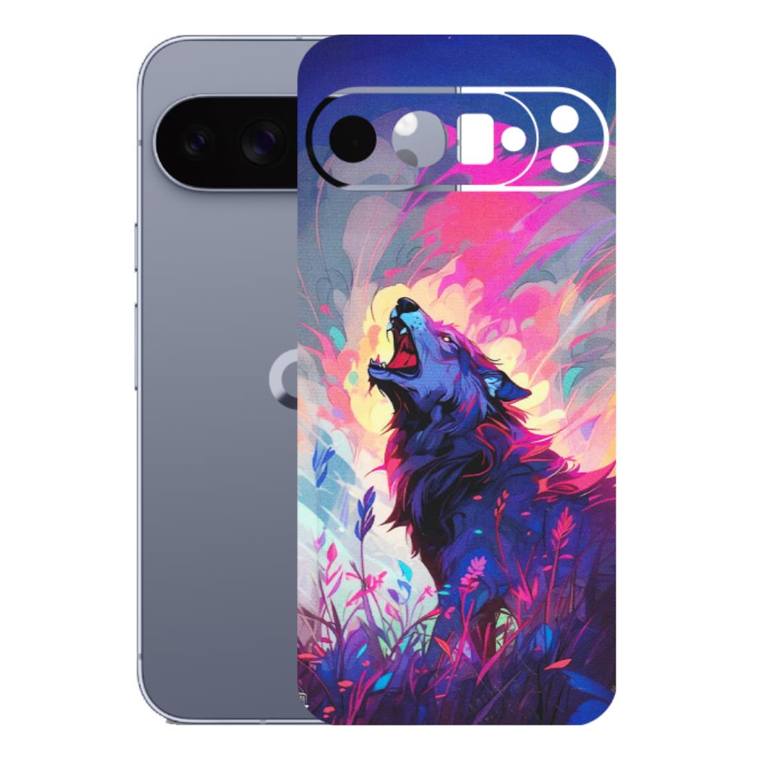 Google Pixel Phone Skins (All Models) - New Wild Wolf Abstract - Matte Finish (M-125) Google Pixel 10 Pro XL