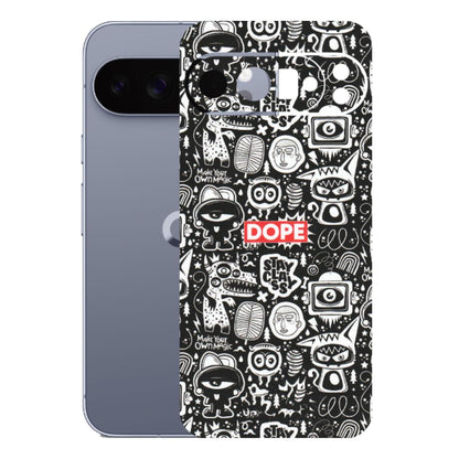 Google Pixel Phone Skins (All Models) - Dope Stay Classy Black Doodles - Matte Finish (M-126) Google Pixel 10 Pro XL