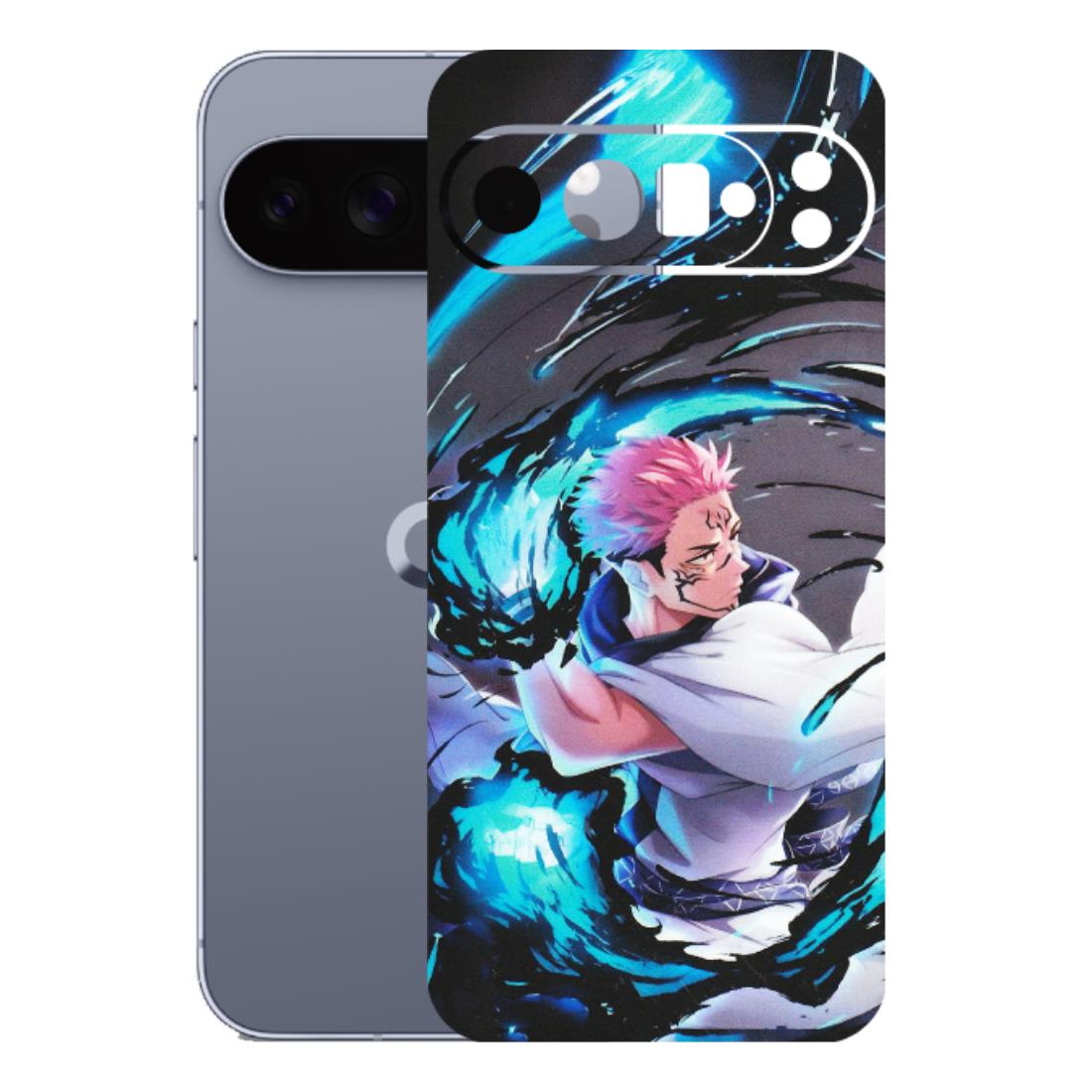 Google Pixel Phone Skins (All Models) - New Jujutsu Kaisen Grey Blue Anime - Matte Finish (M-127) Google Pixel 10 Pro XL