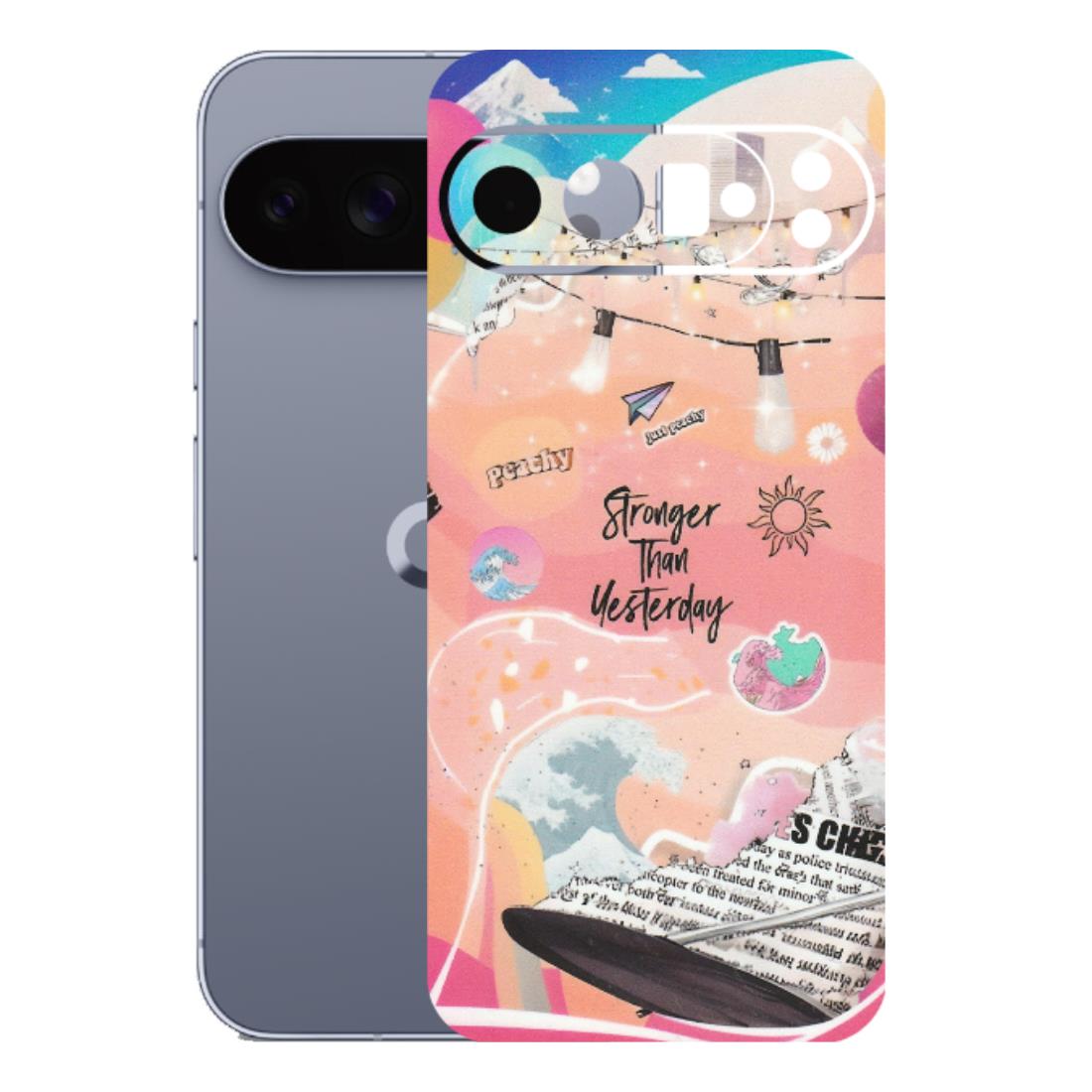 Google Pixel Phone Skins (All Models) - Stronger Then Yesterday - Matte Finish (M-128) Google Pixel 10 Pro XL