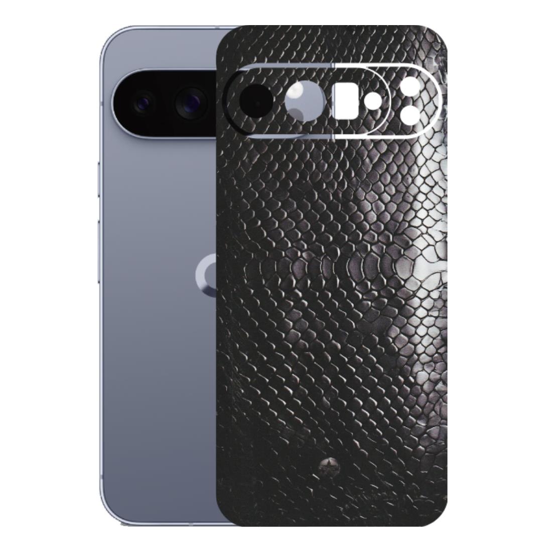 Google Pixel Phone Skins (All Models) - Black Snack Leather - Matte Finish (M-147) Google Pixel 10 Pro XL