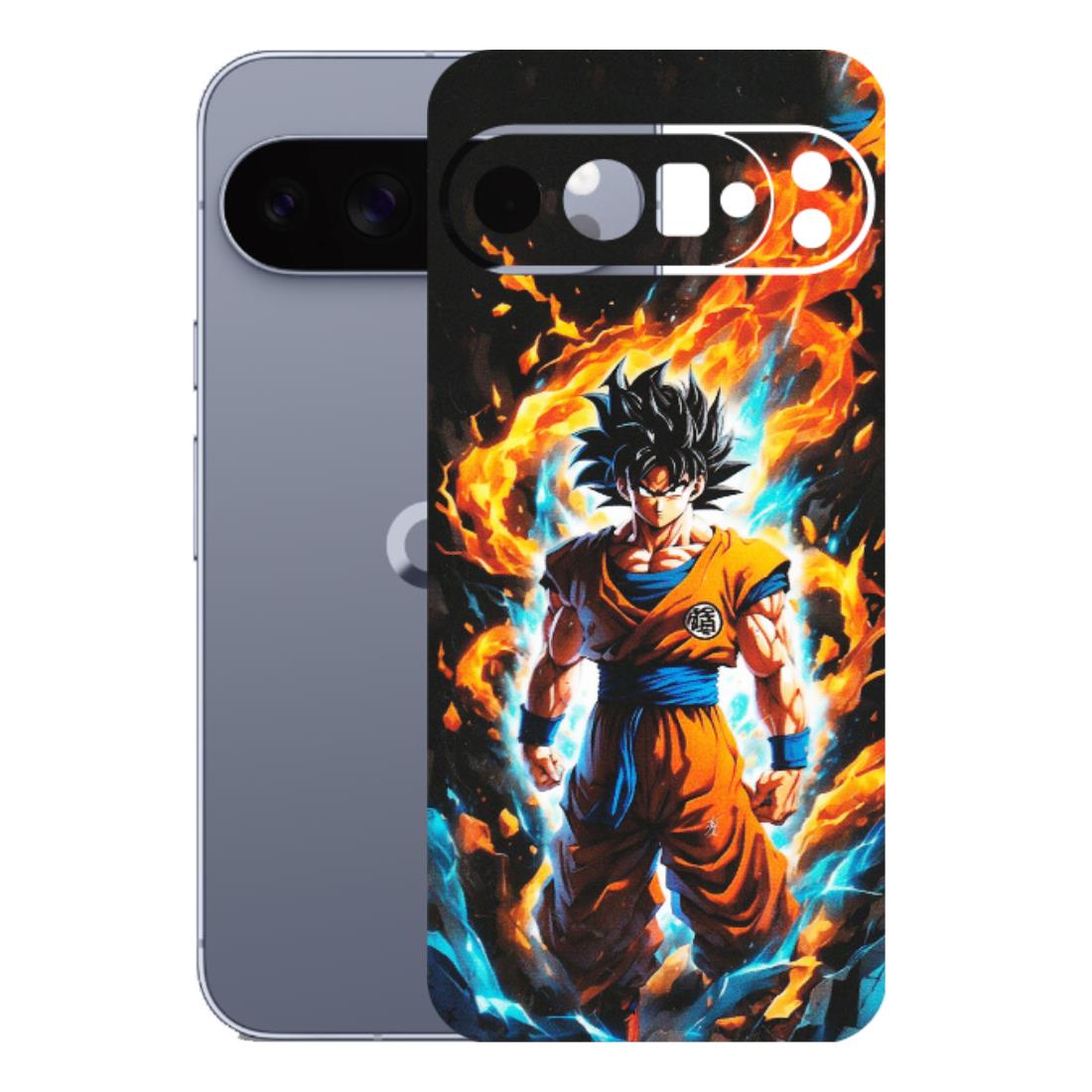 Google Pixel Phone Skins (All Models) - Goku Transformation Anime - Matte Finish (M-159) Google Pixel 10 Pro XL