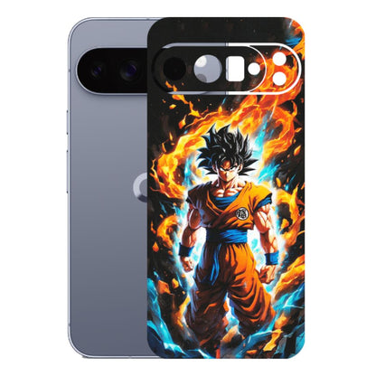 Google Pixel Phone Skins (All Models) - Goku Transformation Anime - Matte Finish (M-159) Google Pixel 10 Pro XL