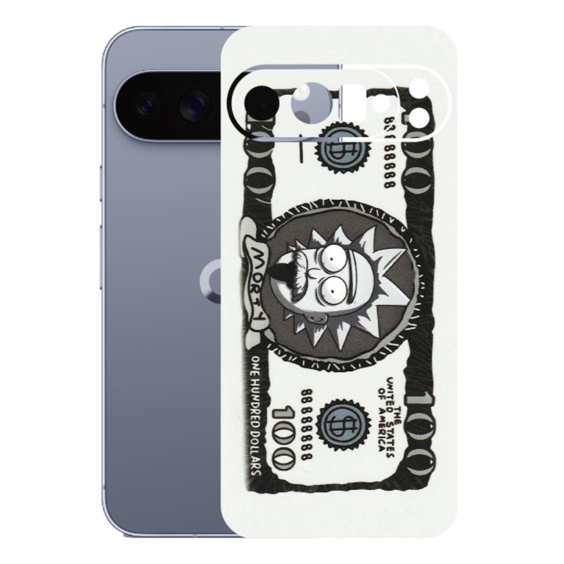 Google Pixel Phone Skins (All Models) - Rick And Morty Hundred Dollar Anime - Matte Finish (M-161) Google Pixel 10 Pro XL