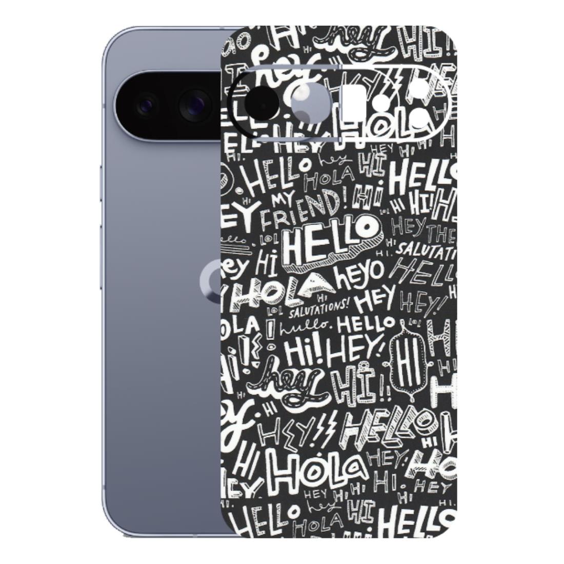 Google Pixel Phone Skins (All Models) - Hi Hello Doodles - Matte Finish (M-25) Google Pixel 10 Pro XL