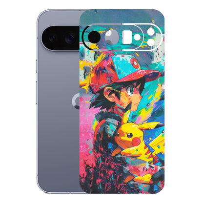Google Pixel Phone Skins (All Models) - Ash & Pikachu - Matte Finish (M-26) Google Pixel 10 Pro XL