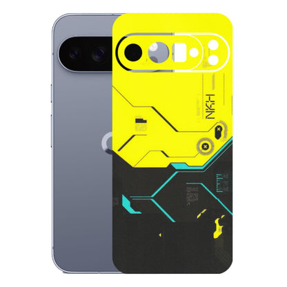 Google Pixel Phone Skins (All Models) - Black Yellow Technica - Matte Finish (M-53) Google Pixel 10 Pro XL