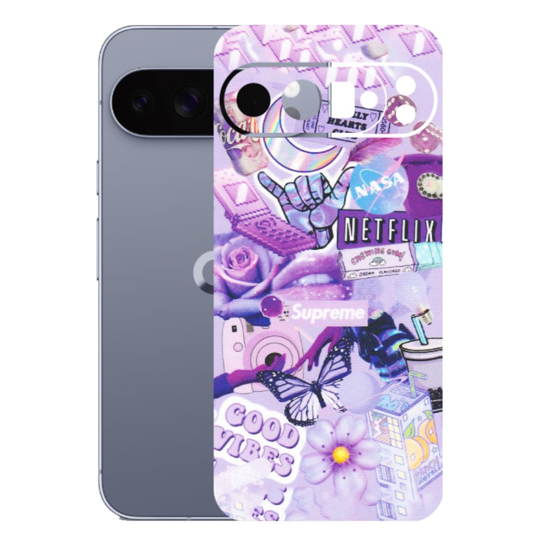 Google Pixel Phone Skins (All Models) - Supreme Purple Magic - Matte Finish (M-88) Google Pixel 10 Pro XL