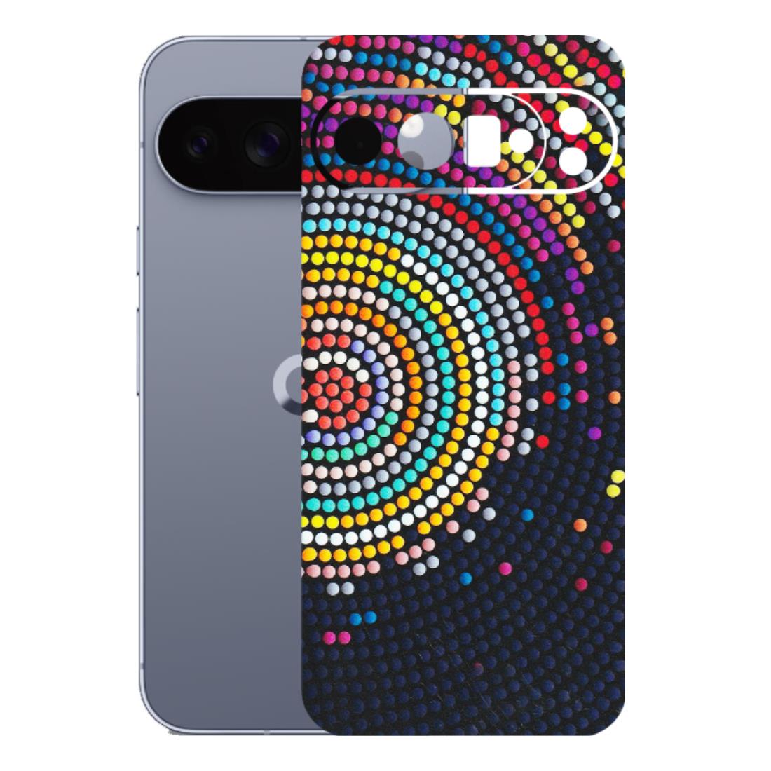 Google Pixel Phone Skins (All Models) - Rainbow Dot Mandala - Matte Finish (M-97) Google Pixel 10 Pro XL