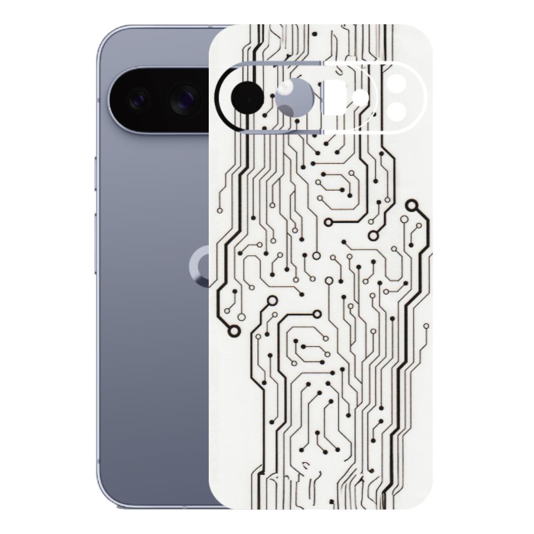 Google Pixel Phone Skins (All Models) - Tech Circuits - Transparent Finish (T-03) Google Pixel 10 Pro XL