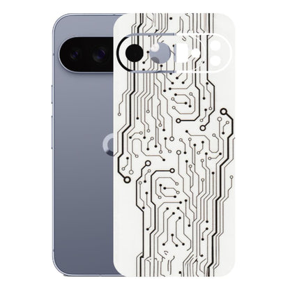 Google Pixel Phone Skins (All Models) - Tech Circuits - Transparent Finish (T-03) Google Pixel 10 Pro XL