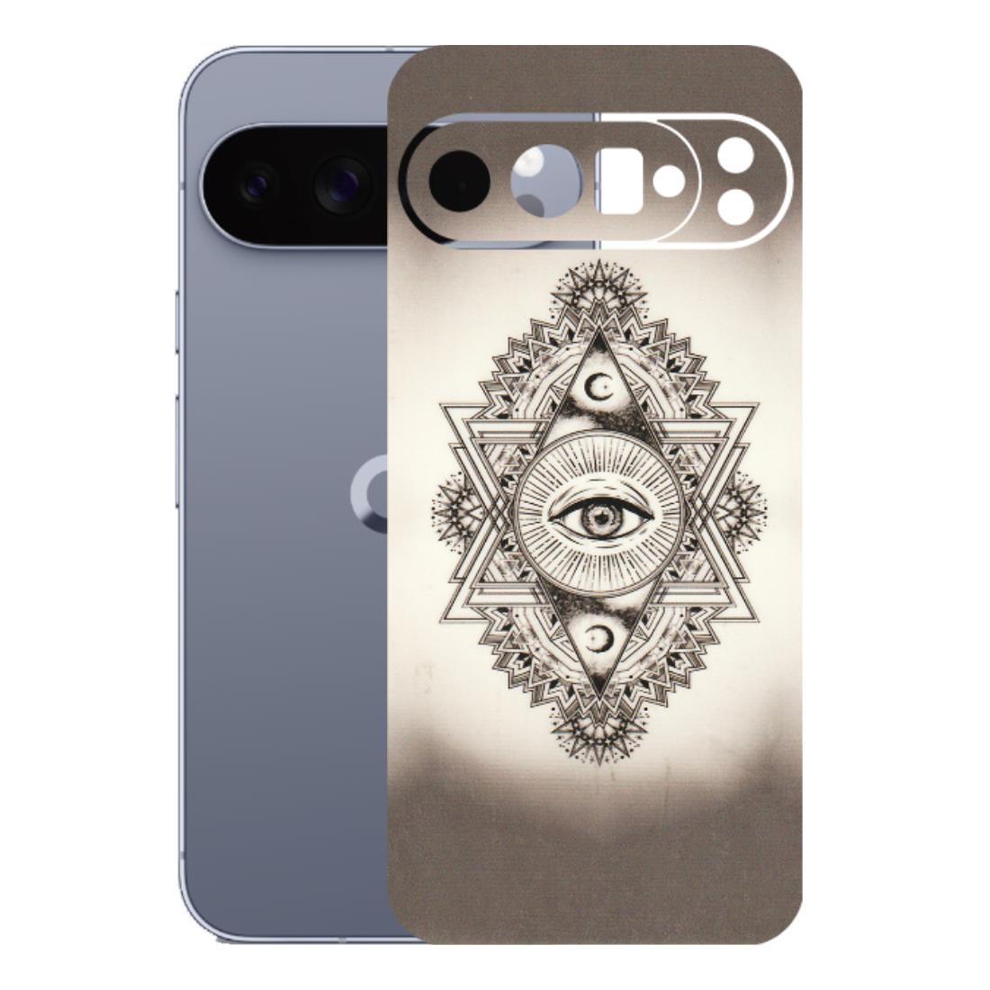 Google Pixel Phone Skins (All Models) - Illuminati Great Eye - Transparent Finish (T-14) Google Pixel 10 Pro XL