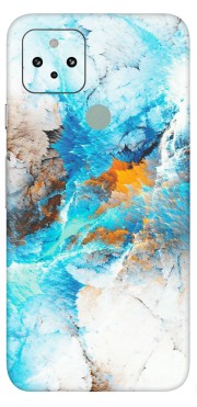 Google Pixel Phone Skins (All Models) - Blue Waves Abstract - Matte Finish (M-19) Google Pixel 5