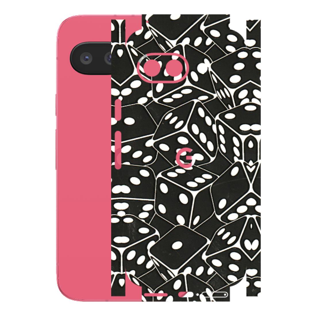 Google Pixel Phone Skins (All Models) - Big Black Dices - 3D Embossed Finish (L-106) Google Pixel 9A