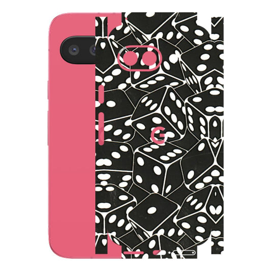 Google Pixel Phone Skins (All Models) - Big Black Dices - 3D Embossed Finish (L-106) Google Pixel 9A