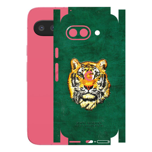 Google Pixel Phone Skins (All Models) - Leather Feel Tiger - 3D Embossed Finish (L-111) Google Pixel 9A