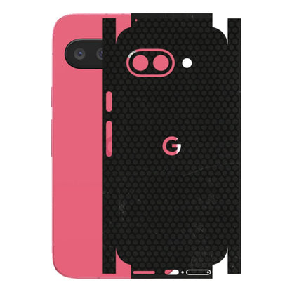 Google Pixel Phone Skins (All Models) - Black honeycomb - 3D Embossed Finish (L-114) Google Pixel 9A