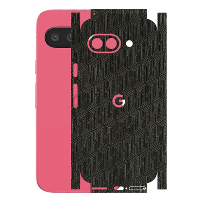 Google Pixel Phone Skins (All Models) - Black Abstract Pattern - 3D Embossed Finish (L-117) Google Pixel 9A