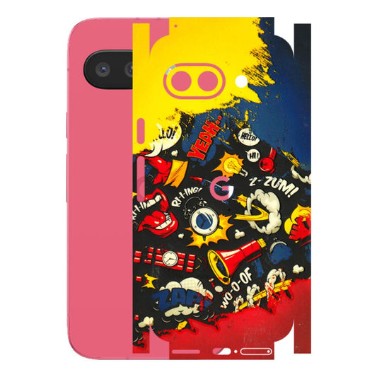 Google Pixel Phone Skins (All Models) - Pacific Doodle Art - 3D Embossed Finish (L-120) Google Pixel 9A