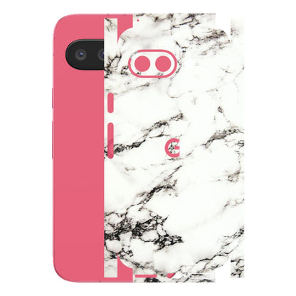 Google Pixel Phone Skins (All Models) - Black and White Marble Texture - 3D Embossed Finish (L-124) Google Pixel 9A