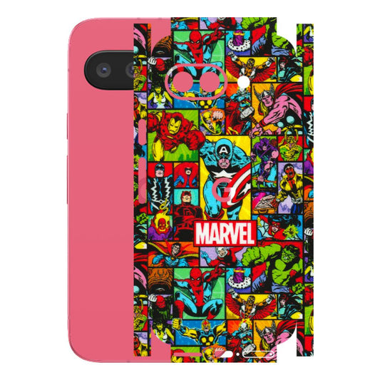 Google Pixel Phone Skins (All Models) - MARVELOUS Comic Characters - 3D Embossed Finish (L-129) Google Pixel 9A