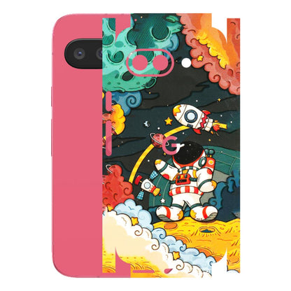 Google Pixel Phone Skins (All Models) - Astronauts & Spaceship - 3D Embossed Finish (L-145) Google Pixel 9A