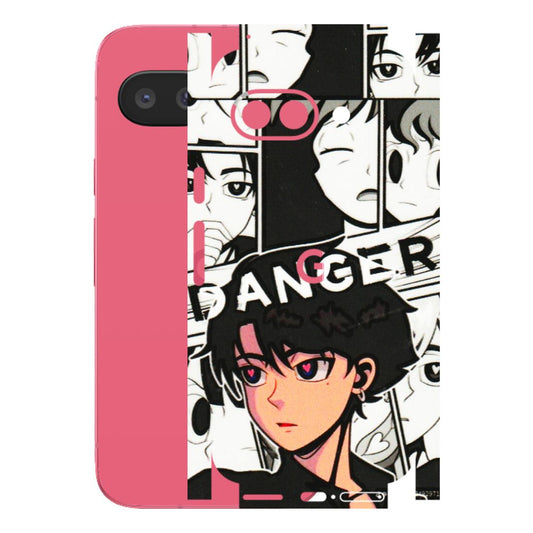 Google Pixel Phone Skins (All Models) - Danger Anime - 3D Embossed Finish (L-155) Google Pixel 9A