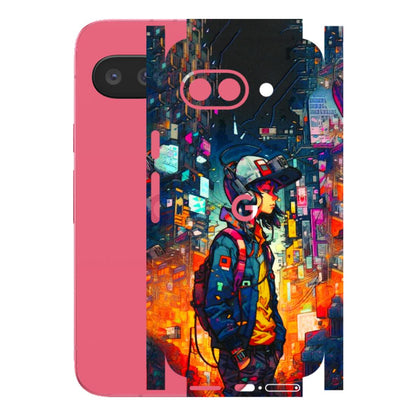 Google Pixel Phone Skins (All Models) - Street Anime Guy - 3D Embossed Finish (L-158) Google Pixel 9A