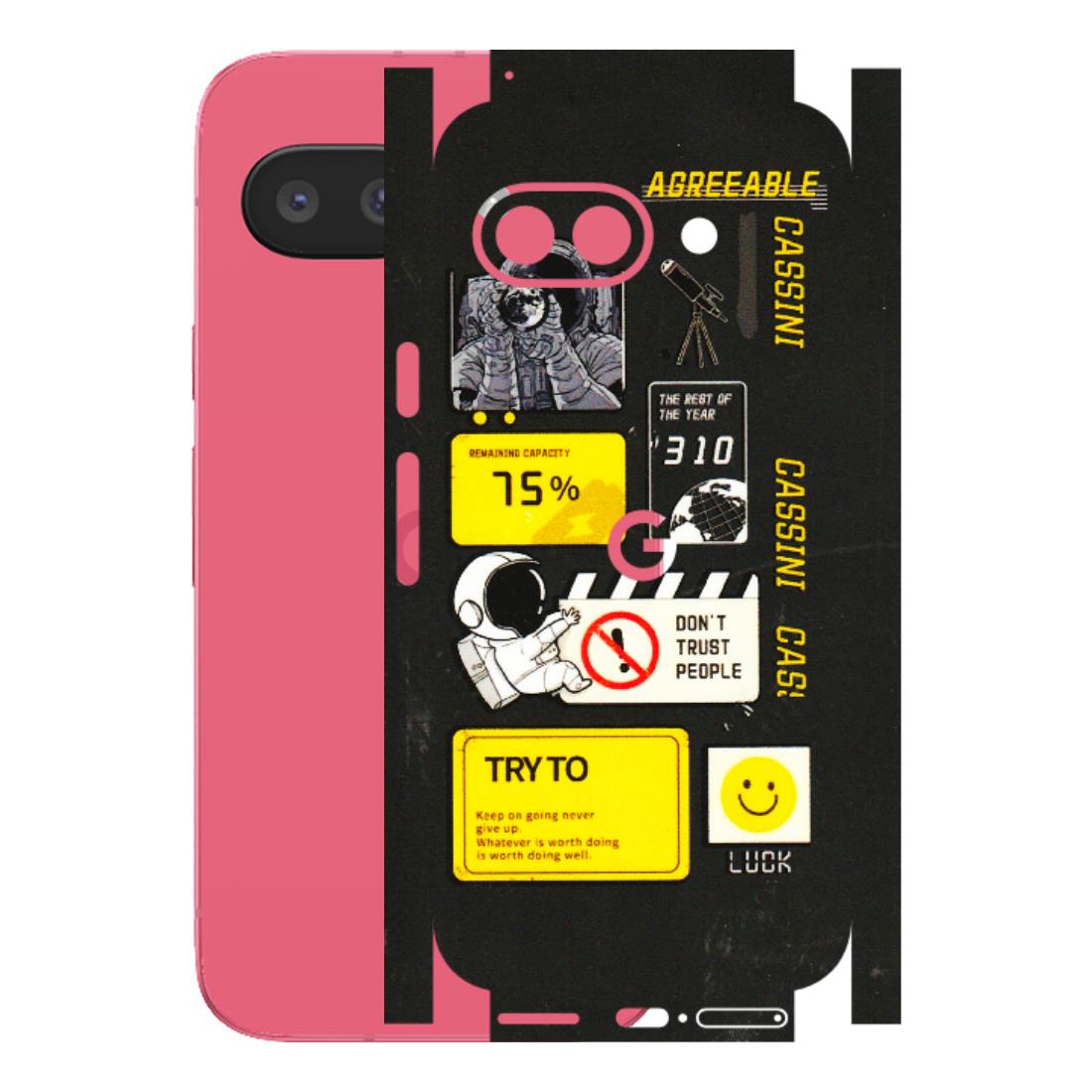 Google Pixel Phone Skins (All Models) - Black Cassini - 3D Embossed Finish (L-161) Google Pixel 9A